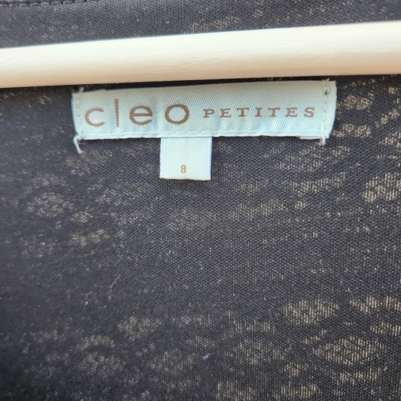 Cleo Petites Black tiered midi dress - Picture 3 of 4